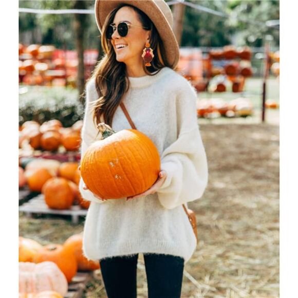 Handmade Thanksgiving Earrings - Pumpkin, Turkey, Maple Leaf - Picture 3 of 8